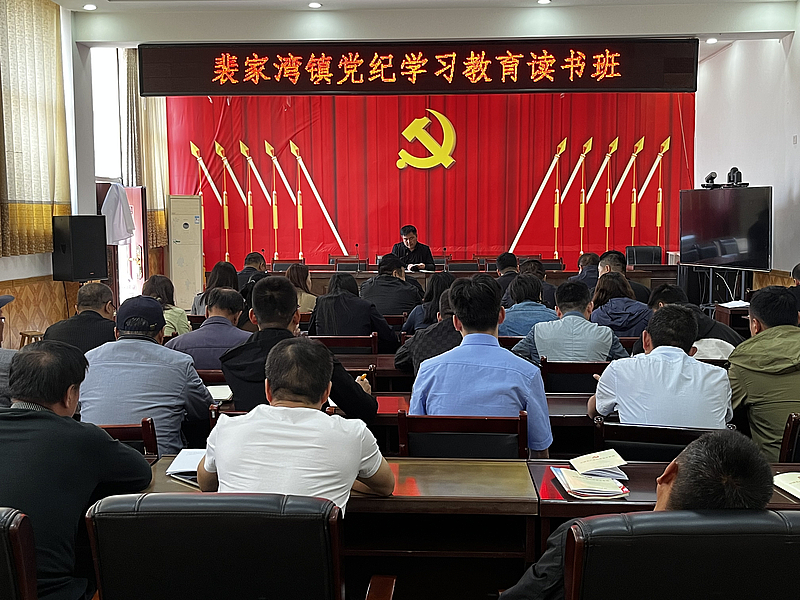 裴家湾镇专题学习《中国共产党纪律处分条例》